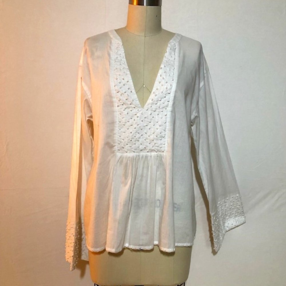 Theory Long Sleeve Embellished Tunic